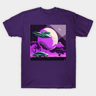 Retro Wave Space T-Shirt